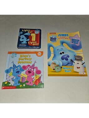 Blues Clues Mixed Book Lot HBK Coloring Board Lights On Off Perfect Present READ